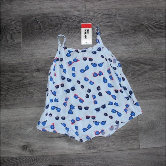 Epic Threads Toddler Girls Light Weight Summer Tank Top-Blue-Size 4T-NWT - Picture 5 of 5